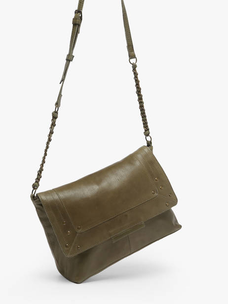 Cross Body Tas Felizia Leder Pieces Groen felizia 17116819 ander zicht 2